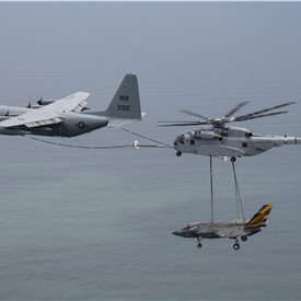Image - Marine's new CH-53K helicopter transports F-35 airframe between test sites in Maryland, NJ