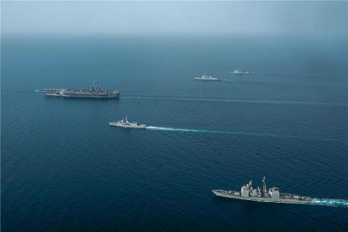 Maritime Warfare Exercise Conducted by France, UK, Australia