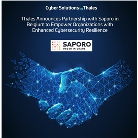 Image - Thales Announces Partnership with Saporo in Belgium to Empower Organizations with Enhanced Cybersecurity Resilience