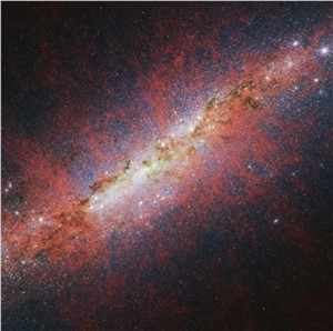 M82 (NIRCam image - longer wavelengths)