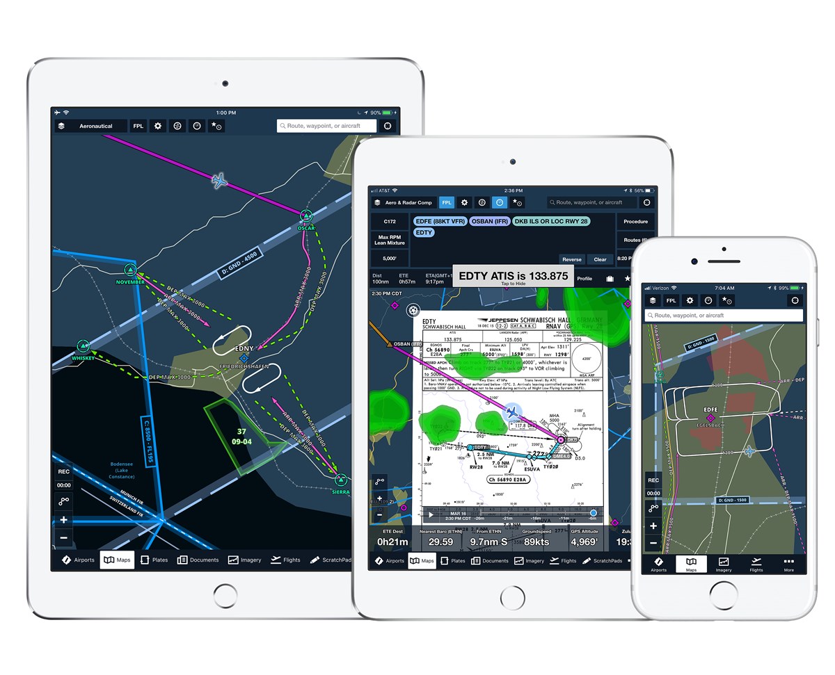 ForeFlight Mobile to Feature Jeppesen Visual Flight Rules Da