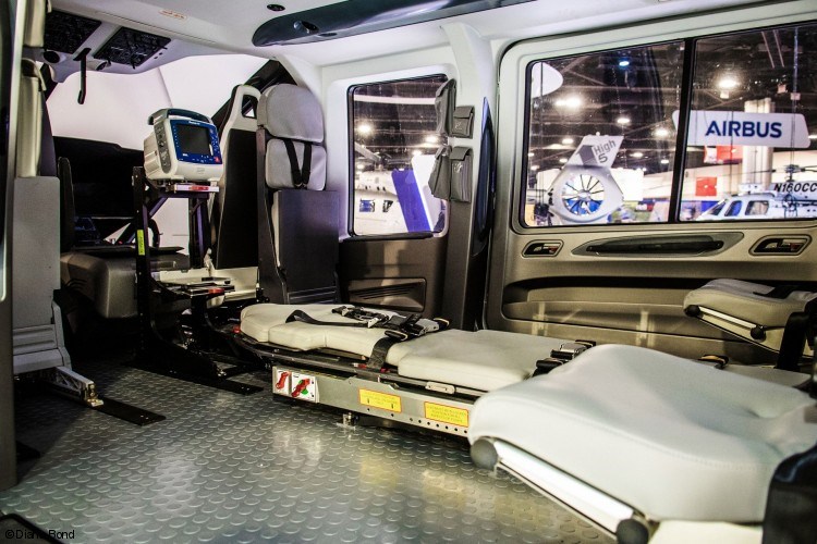 Airbus Helicopters Unveils H160 Air Medical Cabin Concept by