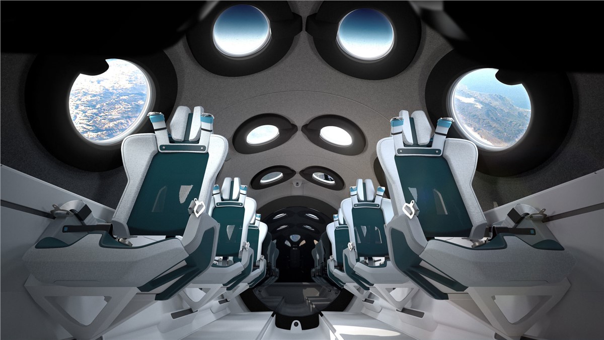 Virgin Galactic Reveals SpaceShipTwo Cabin Interior