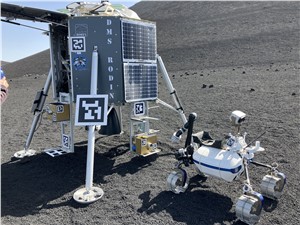 LRU rover at lunar lander