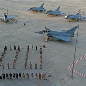 The 5th and 6th Eurofighter Typhoon Landed Yesterday in Kuwait