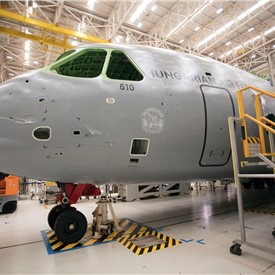 Embraer Advances in the Production of the 1st KC-390 Millennium for Hungary