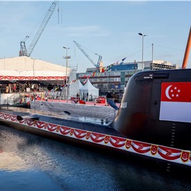 Image - Double Launching of Submarines for the Republic of Singapore