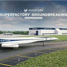 Boom Supersonic Begins Construction on Overture Superfactory