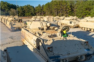 Bradley Fighting Vehicles bound for Ukraine 