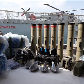 Royal Navy Ship Seizes Weapons Transiting in the Gulf