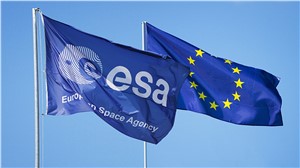 ESA and EU flags