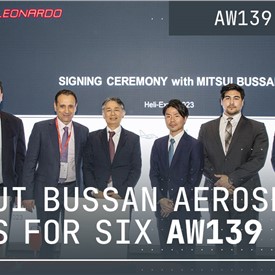 Mitsui Bussan Aerospace Signs for 6 AW139 Helicopters