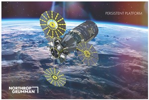 NGC's Persistent Platform concept in low orbit Northrop Grumman &copy;