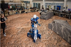 Rollin' Justin in planetary test environment