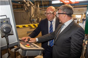 Composite cutting ceremony Saab Karlskrona 230815