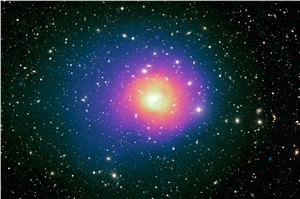 X-ray and optical view of Perseus galaxy cluster