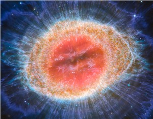 detailed beauty of Ring Nebula  MIRI image)