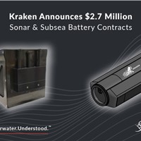 Kraken Announces $2.7 M of Sonar & Subsea Battery Contracts