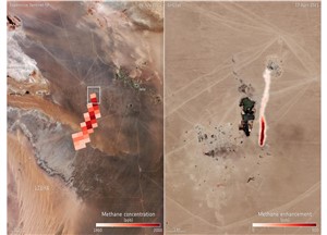 Methane enhancement over Libya