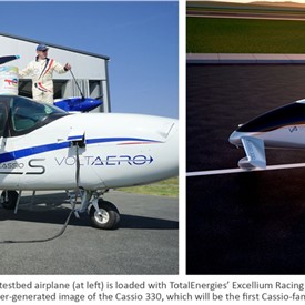 VoltAero Performs the World's 1st Flight of an Electric-hybrid Aircraft With 100% SAF from TotalEnergies