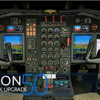 Mid-Canada Mod Center Awarded STC for Falcon 50 InSight Upgrade with Universal Avionics