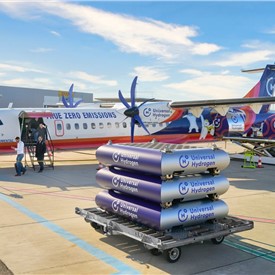 Universal Hydrogen Showcases Airside Fueling Logistics for ATR-72 and H2AmpCart at Toulouse Blagnac Airport F50 Operational Gate