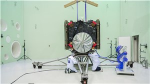 Hera inside the LEAF acoustic chamber