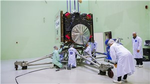 Installing Hera in the LEAF for acoustic testing