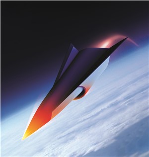 An artist's interpretation of a hypersonic vehicle