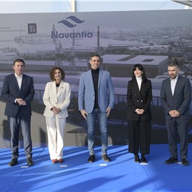 Image - Navantia's F-110 programme for Spanish Navy ahead of schedule with the 2st cut of steel of the 2nd frigate