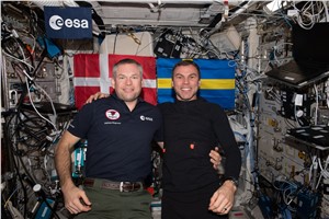 Andreas Mogensen and Marcus Wandt in Columbus