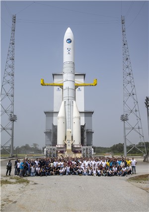 Ariane 6 team at the launchpad