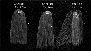 Sketches of comet 12P/Pons-Brooks from 1884