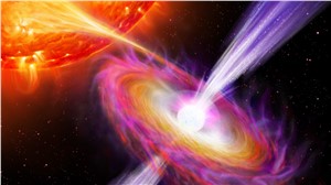 Nuclear explosions on a neutron star feed its jets