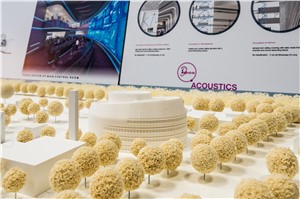 model of the future satellite control facility