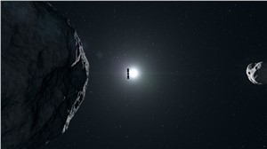 Hera glides past Didymos to Dimorphos