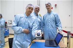 Team preparing Peregrinus for integration