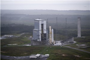 Ariane 6 from above, final hours before liftoff
