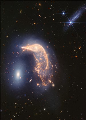 Interacting galaxies Arp 142 (NIRCam and MIRI)