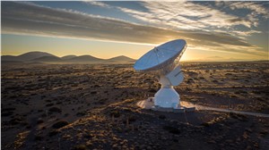 ESA's Malargue tracking station at sunrise