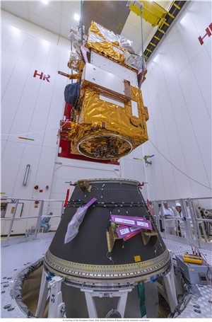 lifted onto the Vega launch adapter