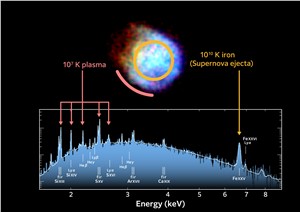 Scorching hot iron within supernova remnant N132D