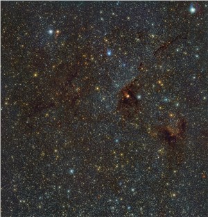 IR view of NGC 6188 nebula and NGC 6193 cluster