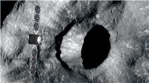 Hera scans DART's impact crater ESA &copy;