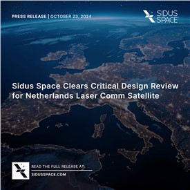 Image - Sidus Space Clears Critical Design Review for Netherlands Laser Comm Satellite