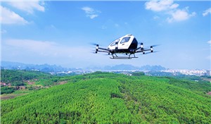 EH216-S conducting an aerial sightseeing flight EHang &copy;