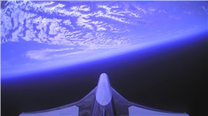 Pilot Cam, Mk-II Aurora at Apogee, 25km, 82,500ft Dawn Aerospace &copy;