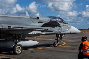 Gripen E at CRUZEX 2024 Saab AB &copy;