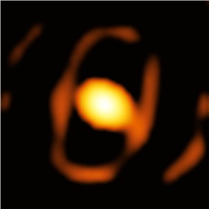 Image of the star WOH G64 taken by the VLTI European Southern Observatory (ESO) &copy;
