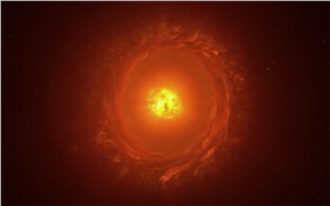 Artist's impression of the dying star WOH G64 European Southern Observatory (ESO) &copy;